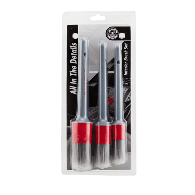 Chemical Guys All in The Details Interior Detailing Brushes (3 Brushes)