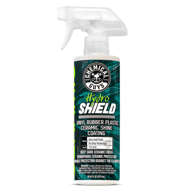 Chemical Guys HydroShield vinüüli, kummi ja plasti keraamiline läikesegu.