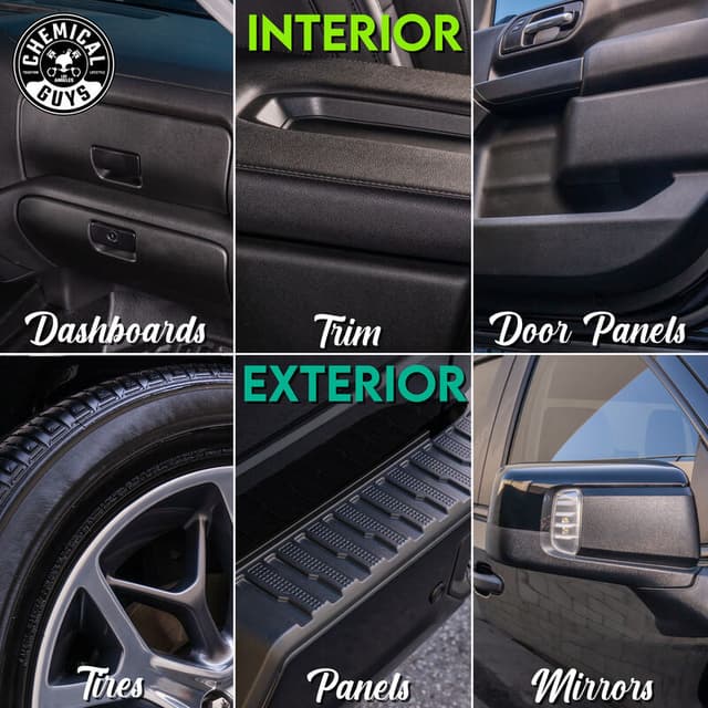 Chemical Guys HydroShield vinüüli, kummi ja plasti keraamiline läikesegu.