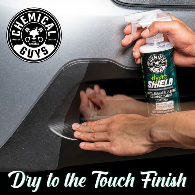 Chemical Guys HydroShield vinüüli, kummi ja plasti keraamiline läikesegu.