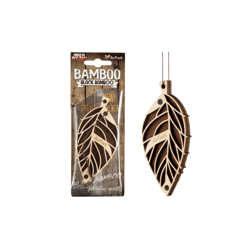 AirFresh Pakabinamas Automobilio Kvapas - Bamboo (Black Bamboo)