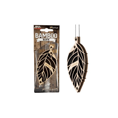 AirFresh Pakabinamas Automobilio Kvapas - Bamboo (Black)