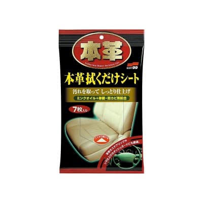 SOFT99 Odos Valymo Servetėlės – Leather Seat Cleaning Wipes